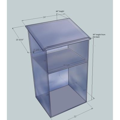 Image two of Clear Acrylic Podium